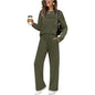 ✨Women's Crew Neck Top & Drawstring Pants Set2