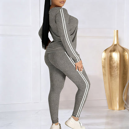 40% OFF Women's 2-Piece Tracksuit – Long Sleeve Set, Comfortable & Stylish for Sport or Casual Wear