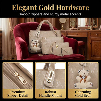 Women's Multifunctional 4-in-1 Leather Handbag