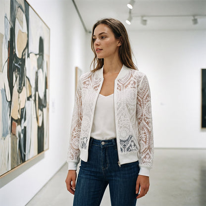 ✨Women's Elegant Floral Lace Jacket