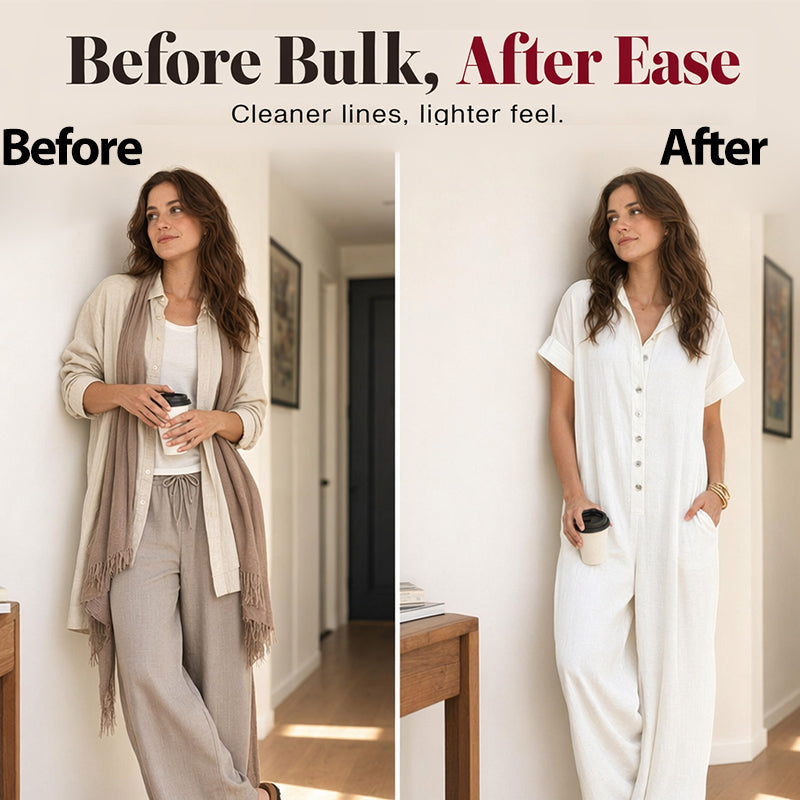 Women's Casual Loose Short Sleeve Button Jumpsuit – Comfortable, Flattering & Effortlessly Stylish