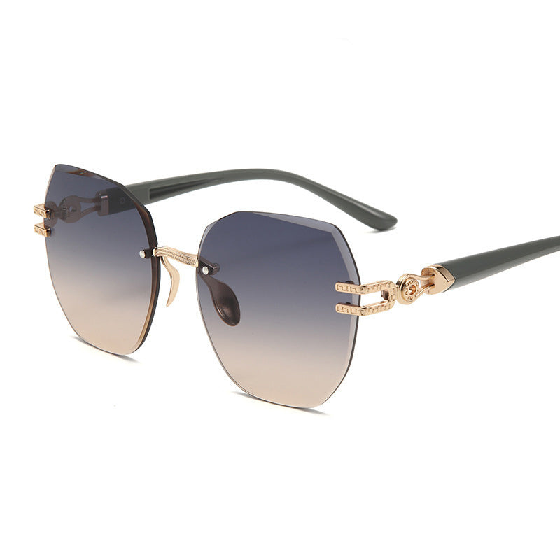 Aure Paris Statement Rimless Sunglasses