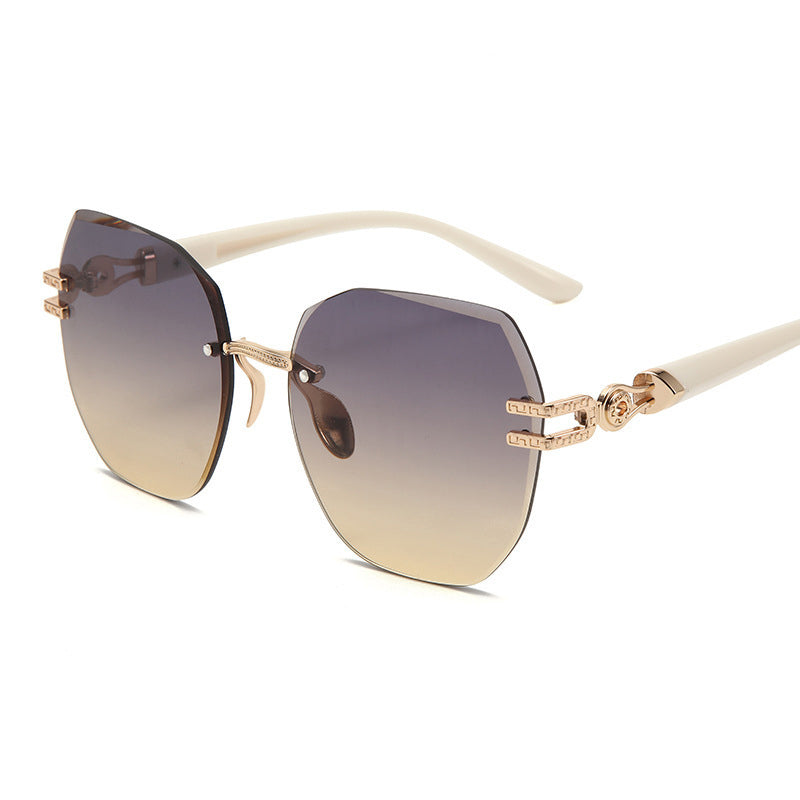 Aure Paris Statement Rimless Sunglasses