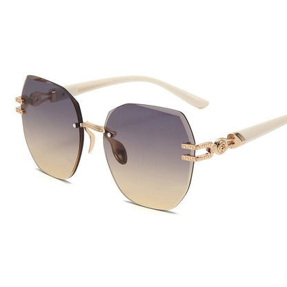 Aure Paris Statement Rimless Sunglasses