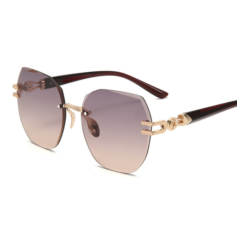 Aure Paris Statement Rimless Sunglasses