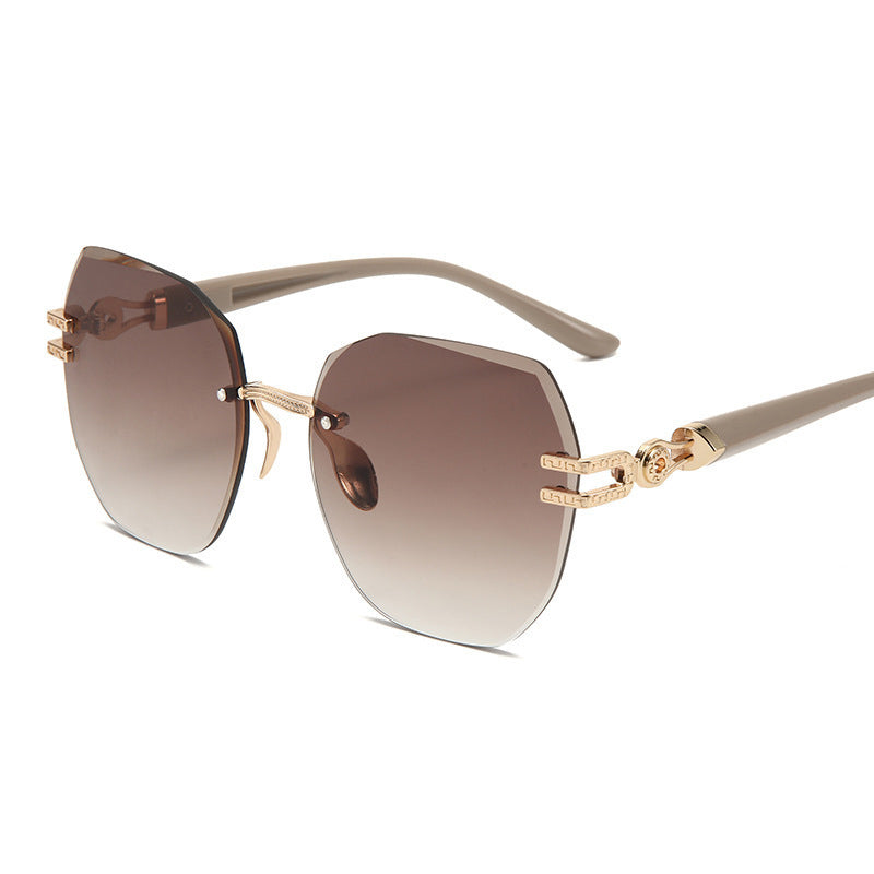 Aure Paris Statement Rimless Sunglasses