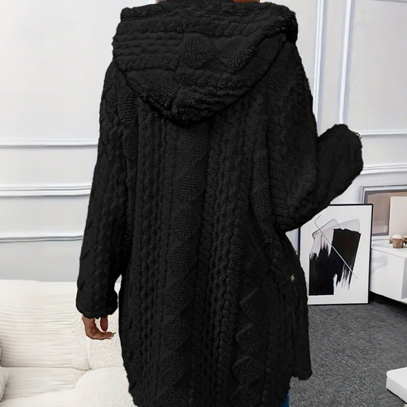 Women's Hooded Button Down Jacket