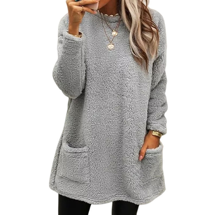 Aure Paris Women's Warm Crew Neck Long Sleeve Top