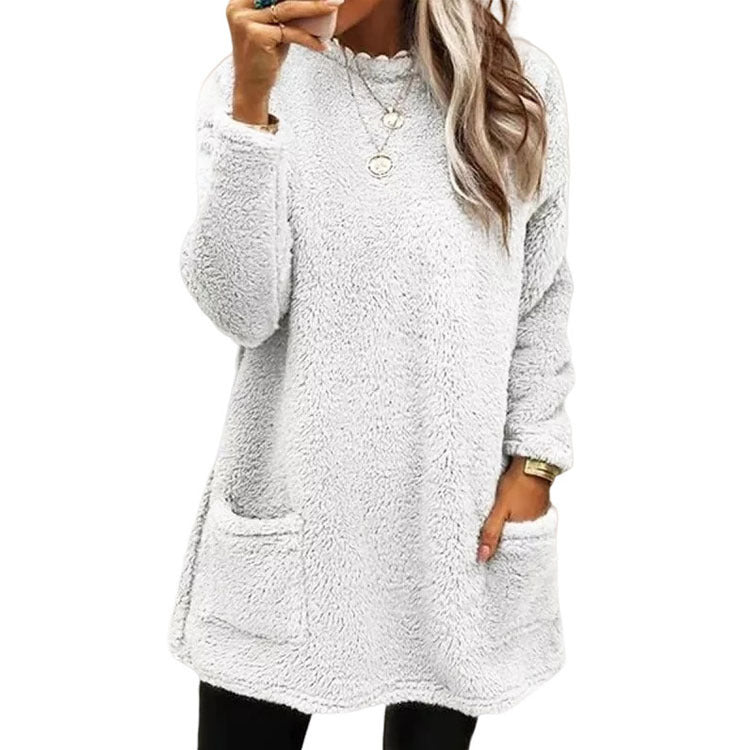 Aure Paris Women's Warm Crew Neck Long Sleeve Top