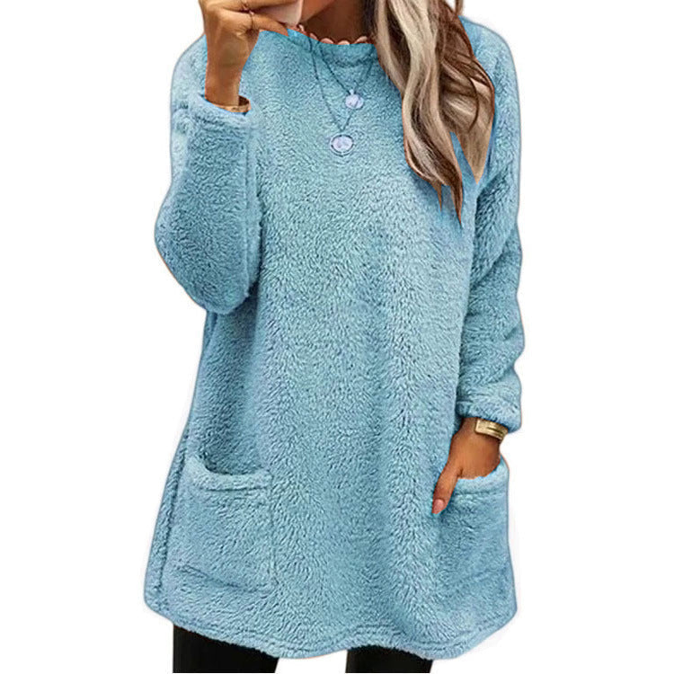 Aure Paris Women's Warm Crew Neck Long Sleeve Top