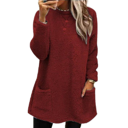 Aure Paris Women's Warm Crew Neck Long Sleeve Top