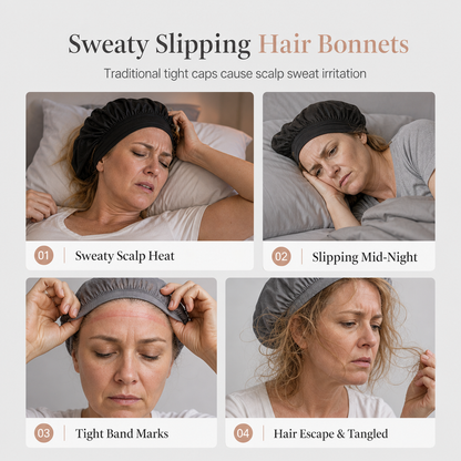 Breathable Comfort, Stay-Put Fit | Women's Wide-Band Mesh Hair Cover