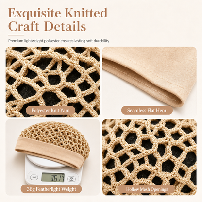 Breathable Comfort, Stay-Put Fit | Women's Wide-Band Mesh Hair Cover
