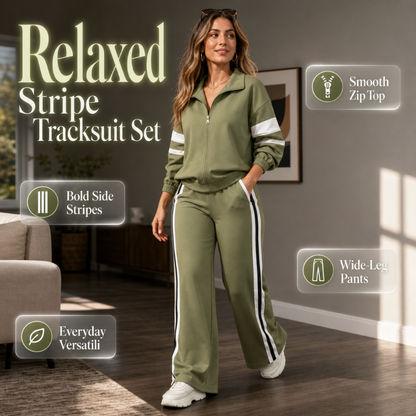 💖Women's Casual Sweatshirt and Wide-Leg Pants Set
