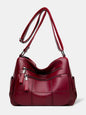 Soft Leather Multi-Compartment Tote